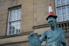 Kultur in der Royal Mile in Edinburgh